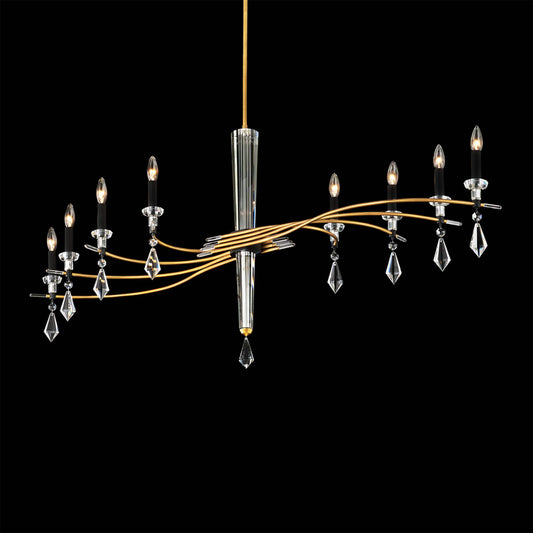 Tempest 8 Light 61" Wide Crystal Candle Style Chandelier