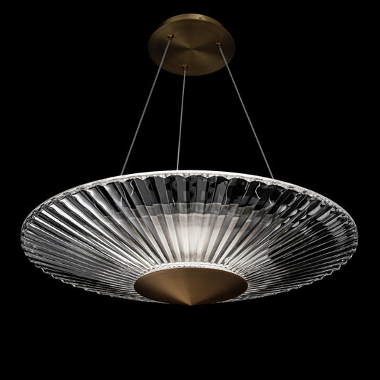 Origami 24" Wide LED Crystal Pendant