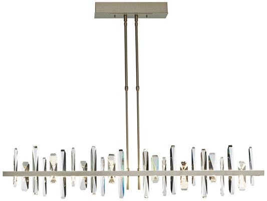 Solitude Large 52"W Gold LED Kitchen Island Light Pendant