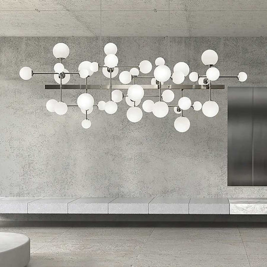 Sonneman Nebula 42 Light 69" Wide LED Abstract Chandelier