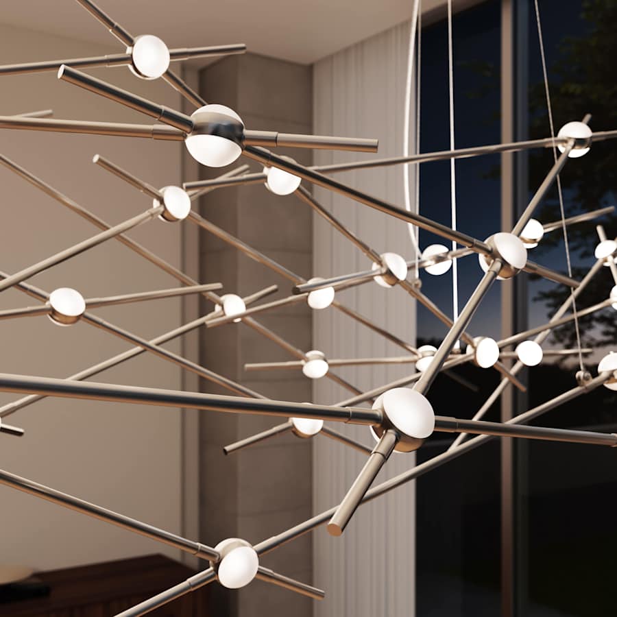 Sonneman Constellation Ursa Major 44 Light 93" Wide LED Abstract Chandelier