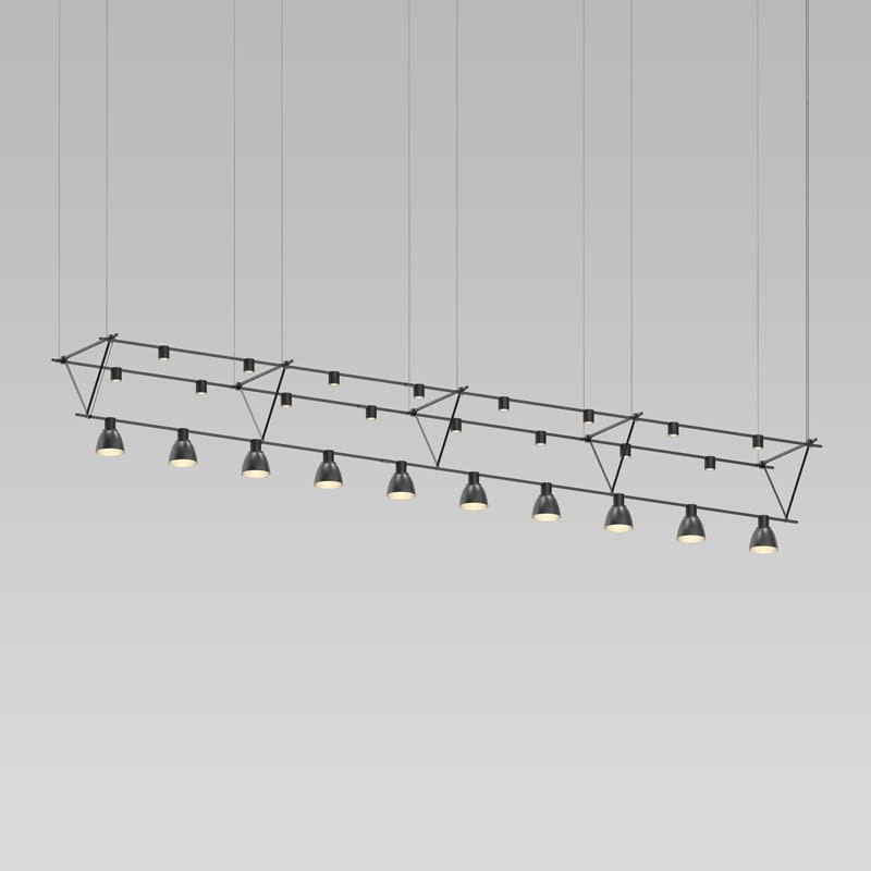 Suspenders 10 Light 170" Wide LED Linear Chandelier