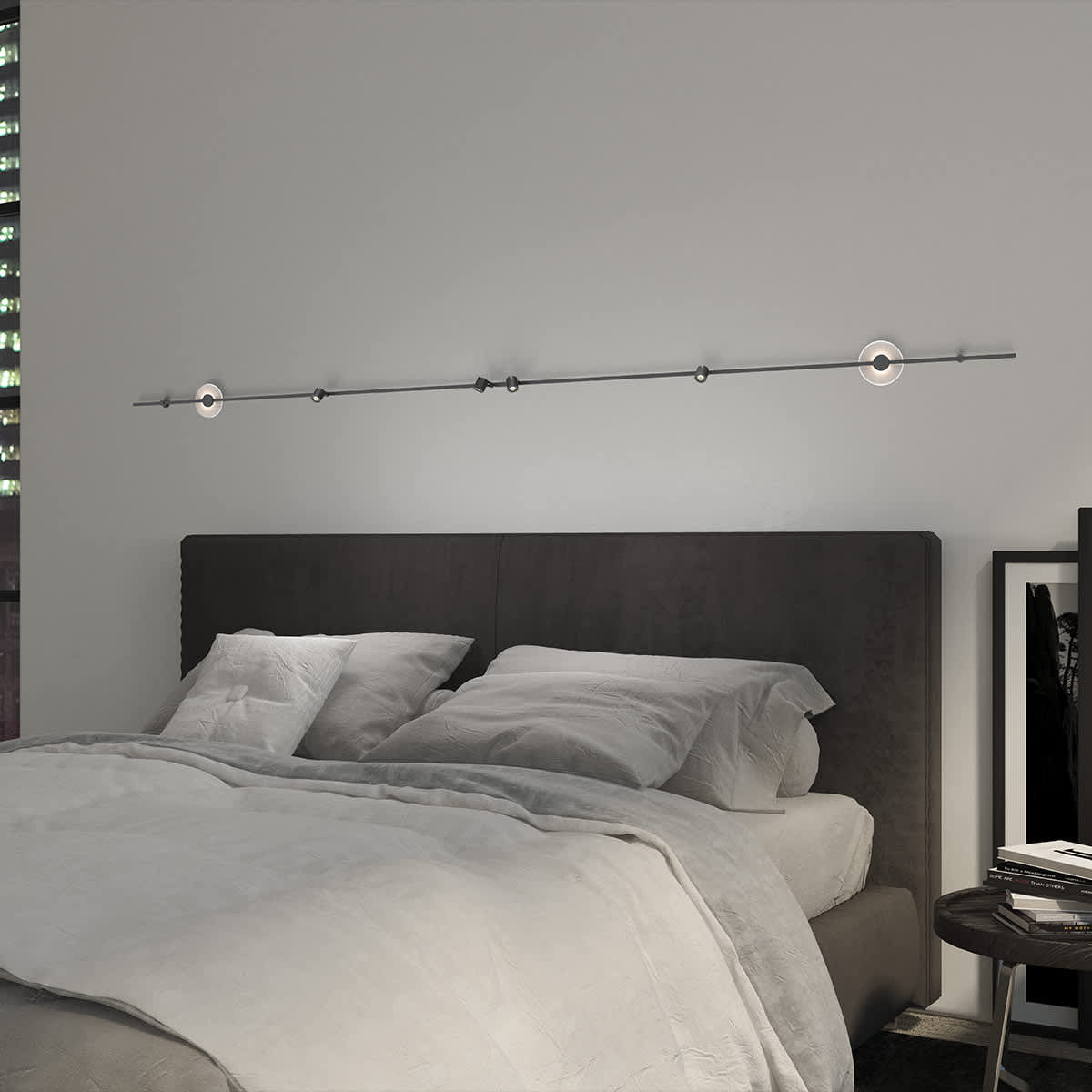 Suspenders 4 Light 146" Tall LED Wall Sconce