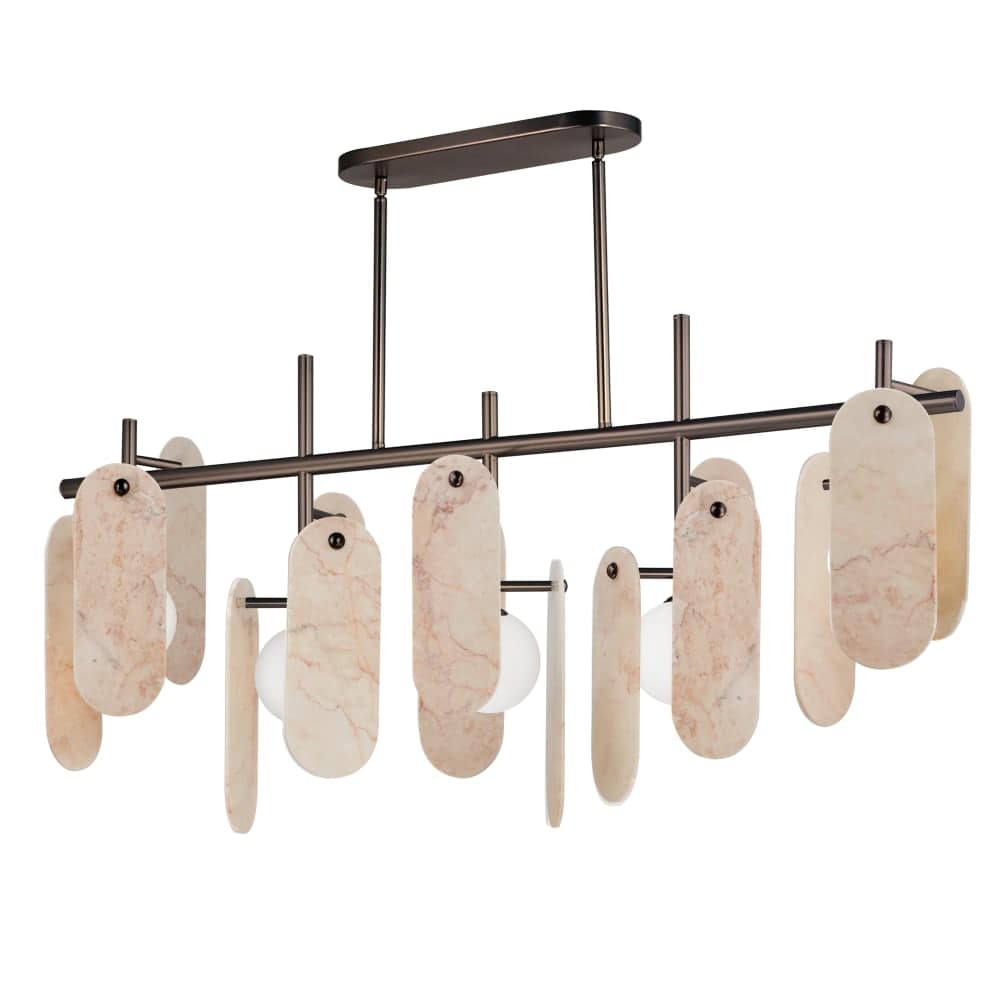 Megalith 5 Light 47" Wide LED Abstract Chandelier