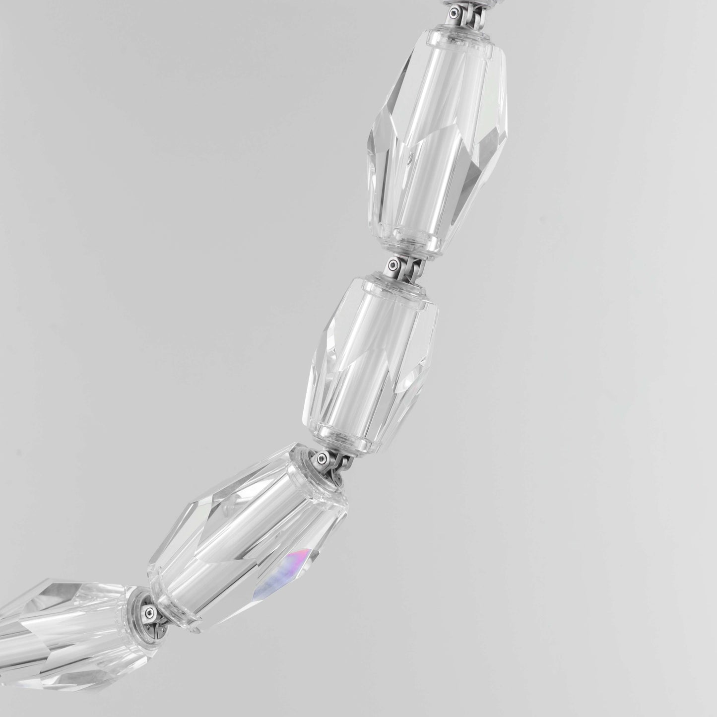 Dolce Vita 59" Wide LED Crystal Linear Pendant with Beveled Crystal Shades