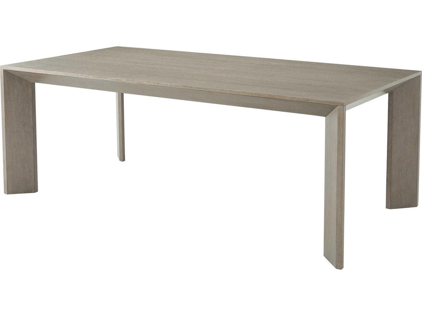 Composition Rectangular Dining Table in Cerused Oak