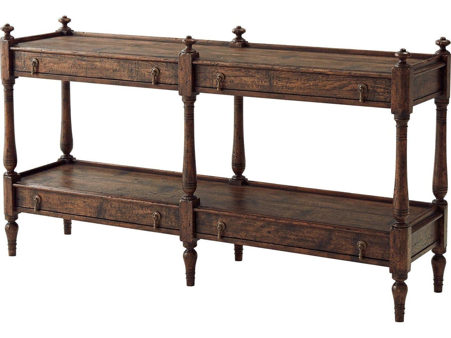 Althorp Victory Oak Console Table with Drawers
