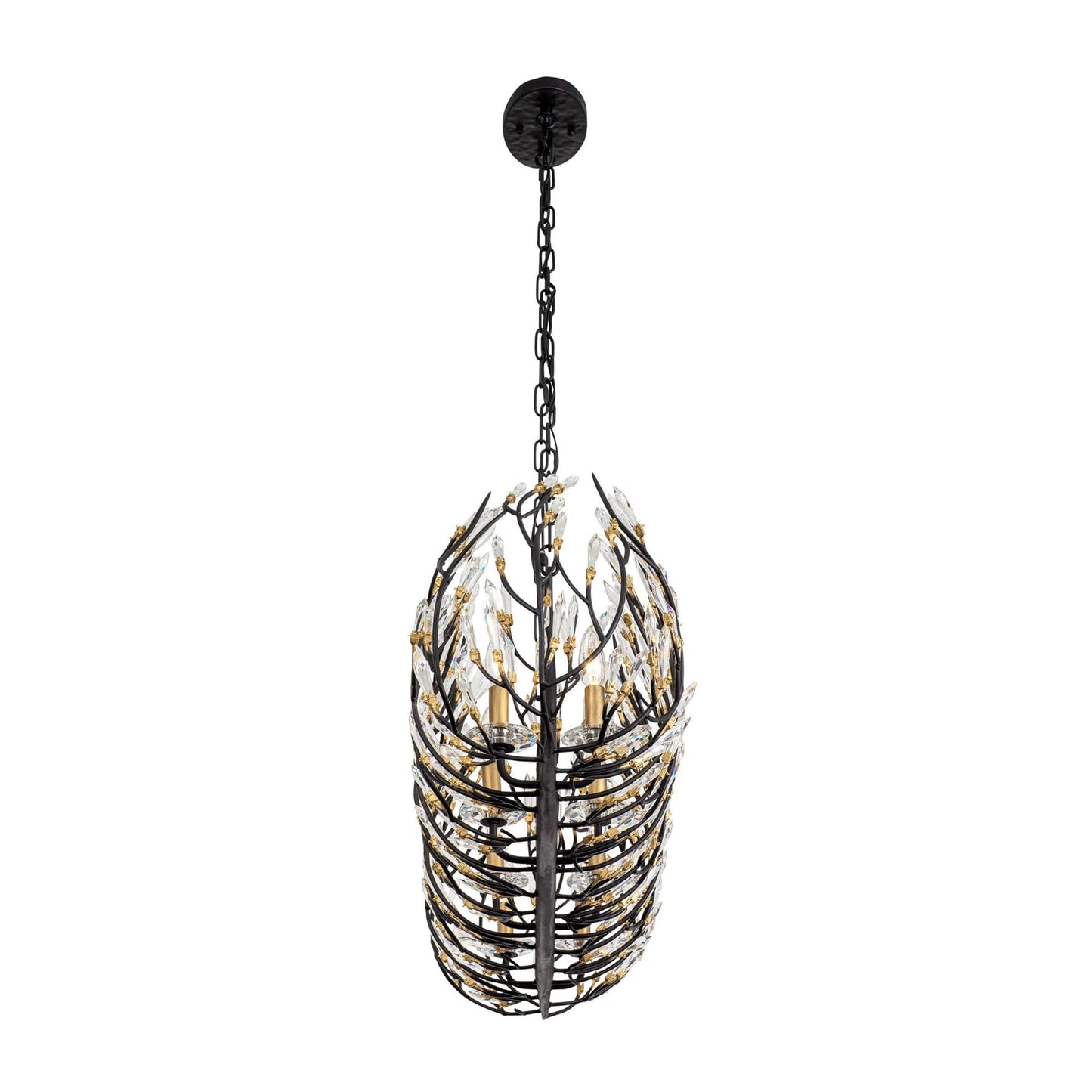 Bask 8 Light 48" Wide Crystal Linear Pendant