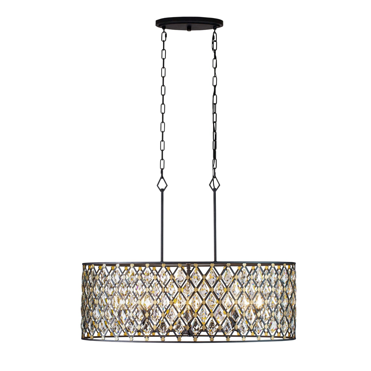 Windsor 8 Light 36" Wide Crystal Drum Chandelier