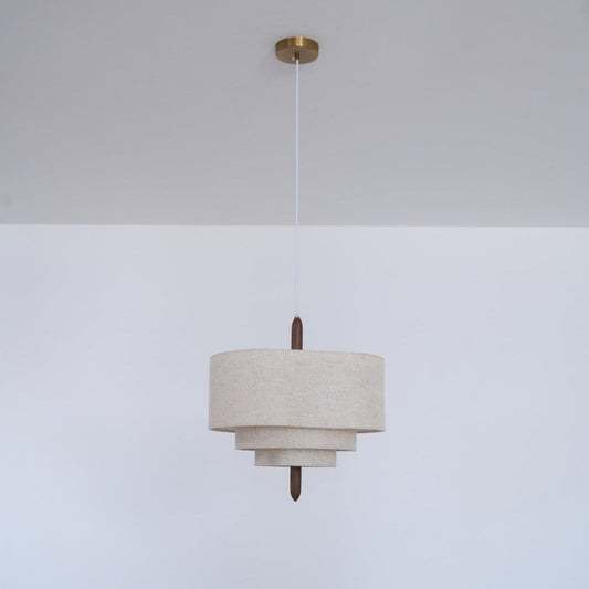 Wave Ladder Linen Pendant Light