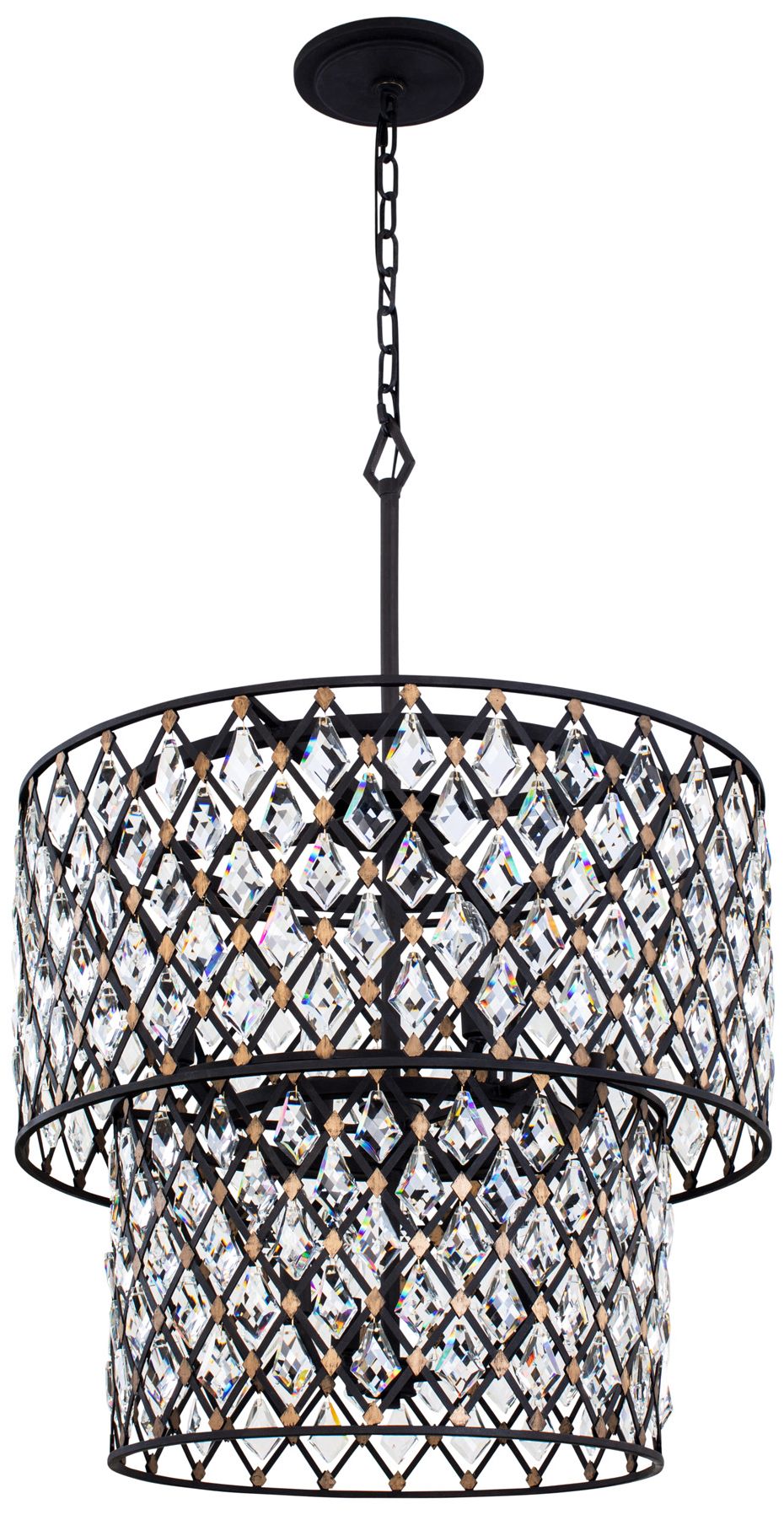 Windsor 7-Lt 2-Tier Crystal Chandelier