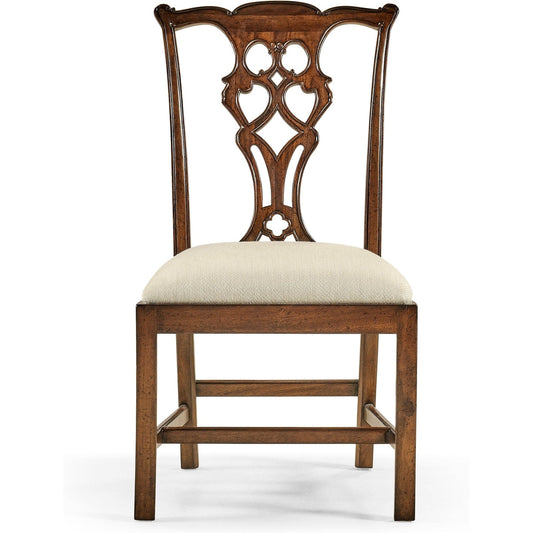 Jonathan Charles Buckingham Chippendale Style Classic Side Chair (493330-SC-MAH-F200) - Set of 2