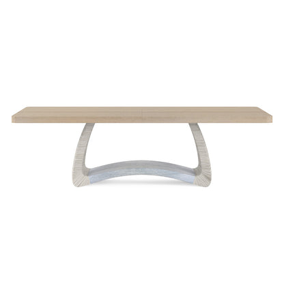 Jonathan Charles Swell Danish Cord Dining Table (500417-116L-BLO-DPC)