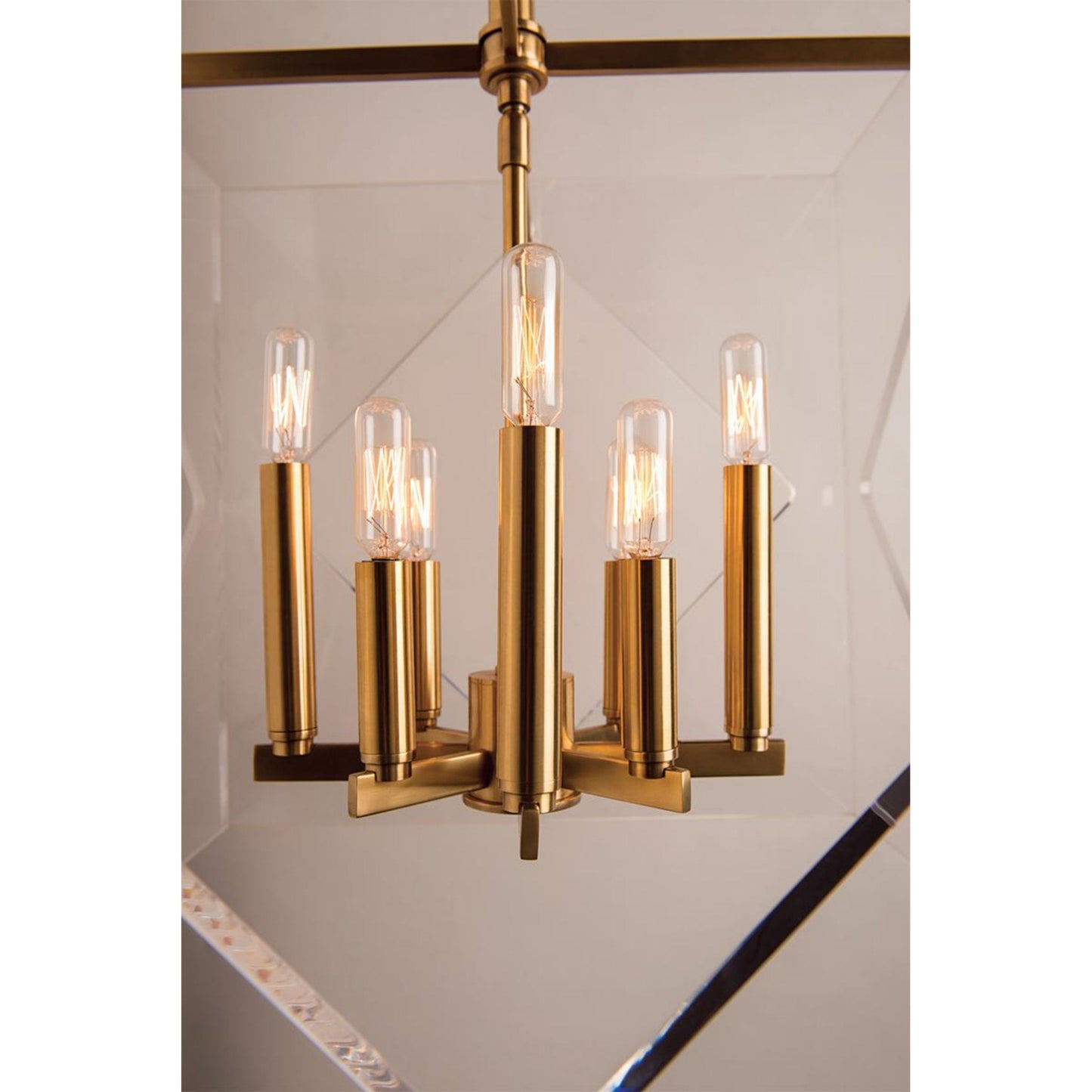 Travis 8-Light Chandelier in Aged Brass 20L x 20W x 26.5H
