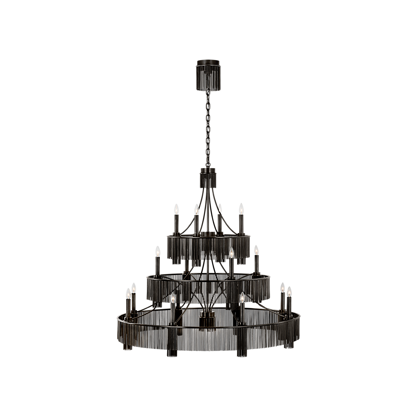 Sutton 50" Three Tier Chandelier