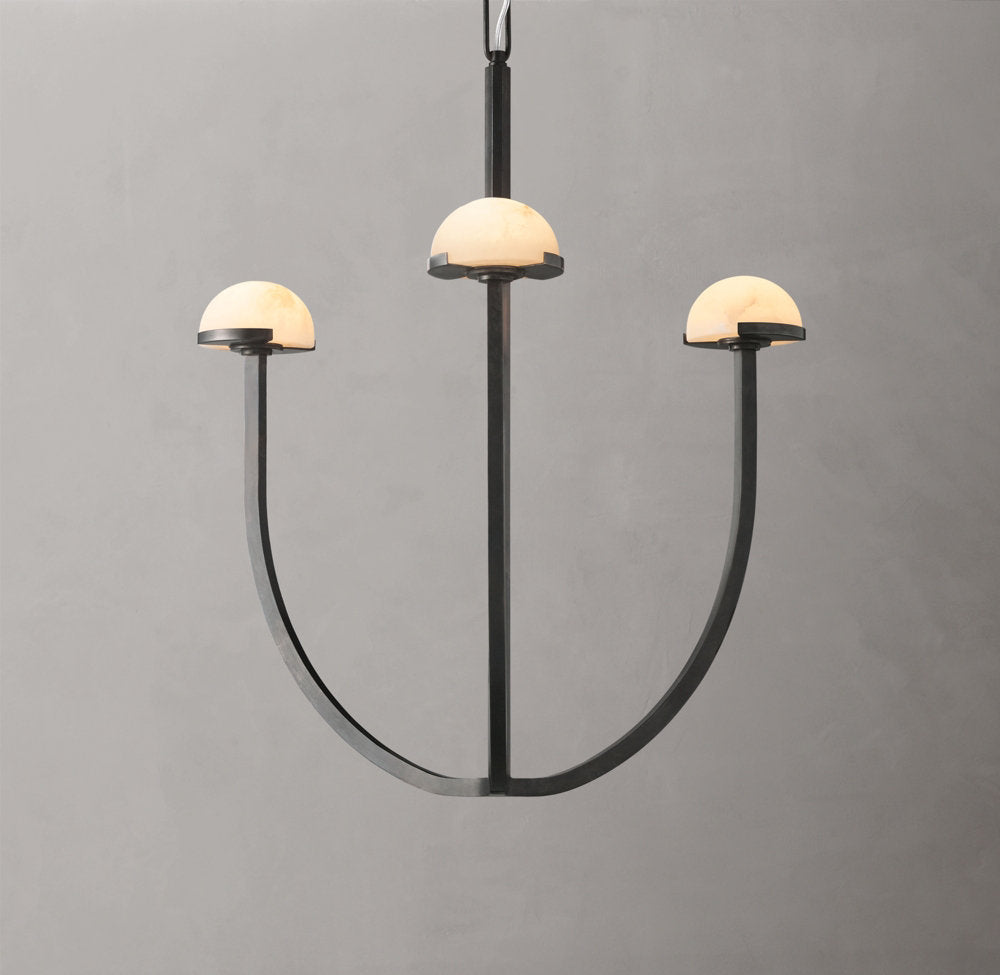 Pedra Round Chandelier 24"