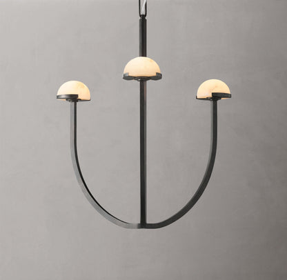 Pedra Round Chandelier 24"