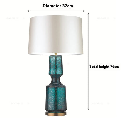 Simple Glass Art Table Lamp Creative Lighting for Bedroom & Living Room