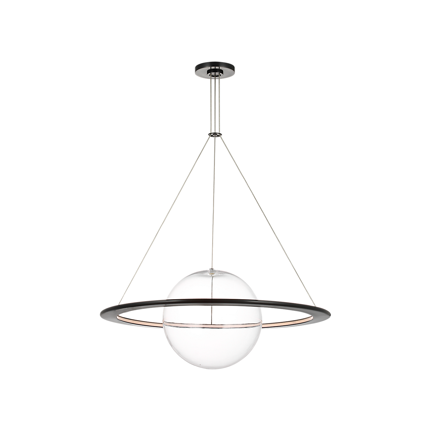 Cosmos 28" Ring and Orb Chandelier