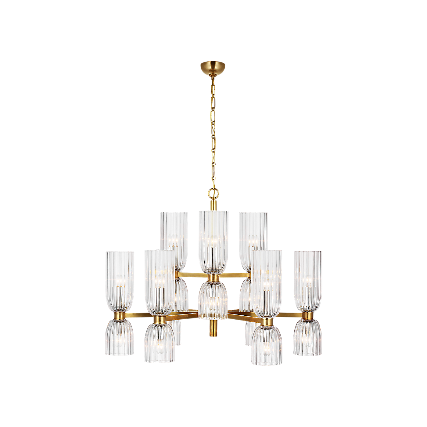 Asalea Medium Two-Tier Chandelier
