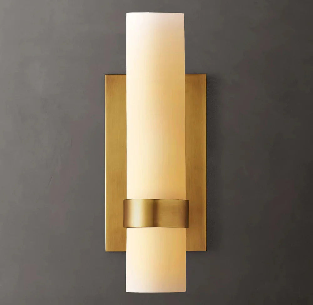 Ravelles Opal Milk Wall Sconce 12"