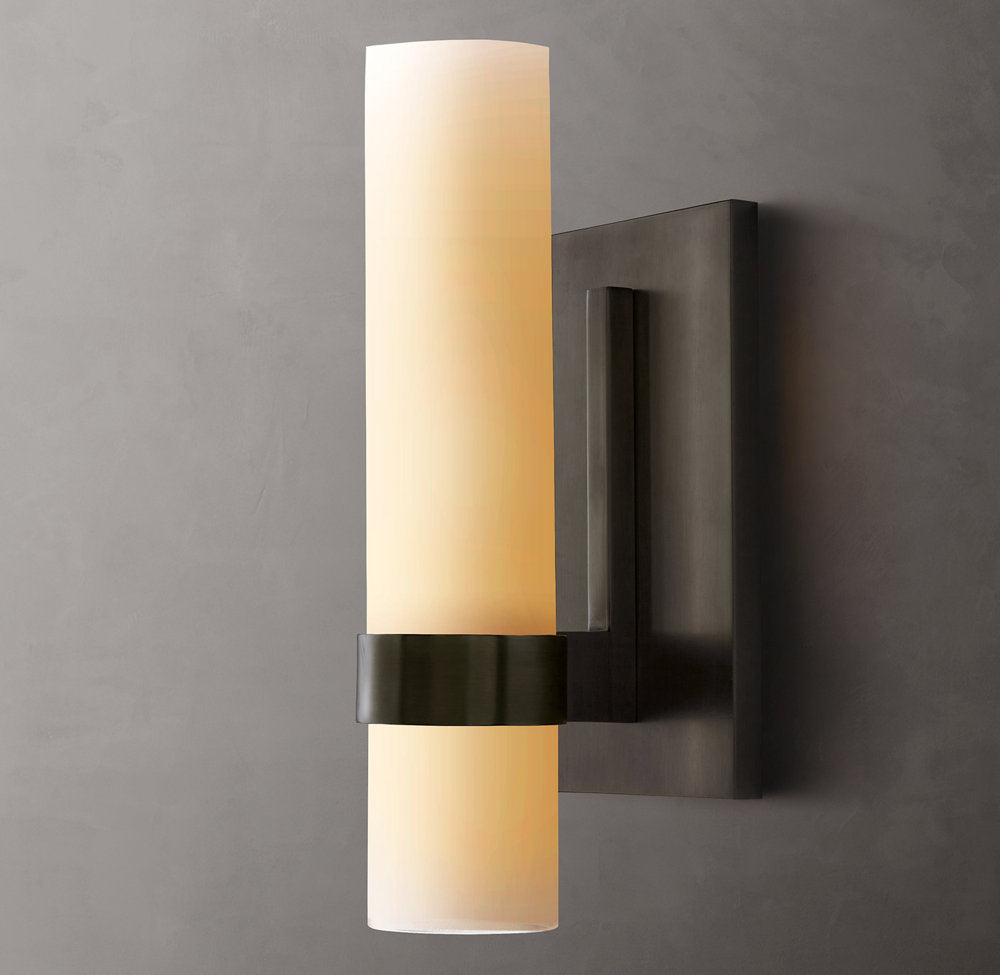 Ravelles Milk Glass Wall Sconce