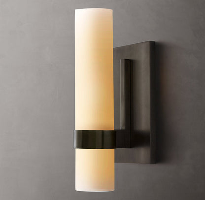 Ravelles Milk Glass Wall Sconce