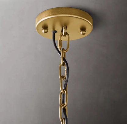 Harlowe Calcite Circular Chandelier 31"