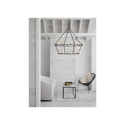 Darlana Extra Large Two-Tier Chandelier