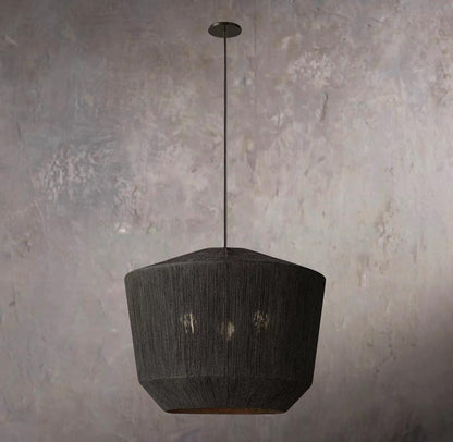 Ceva Woven Wicker Pendant Light Chandelier