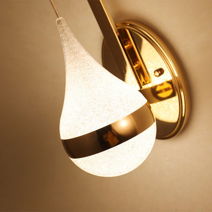 LumaDrop Minimalist LED Wall Lamp – Acrylic Bedside Elegance