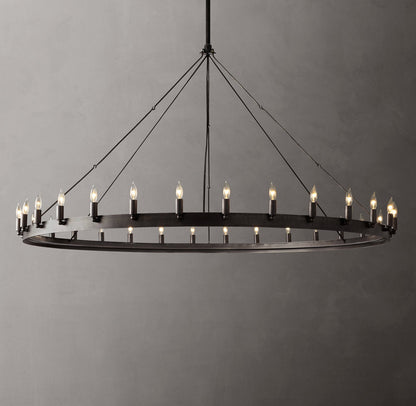 Camino Vintage Candelabra Round Chandelier 63"