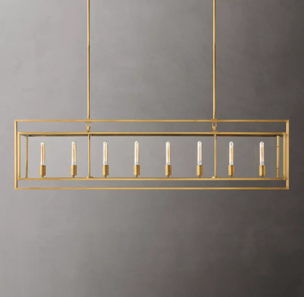 Beckman Rectangular Chandelier 72"