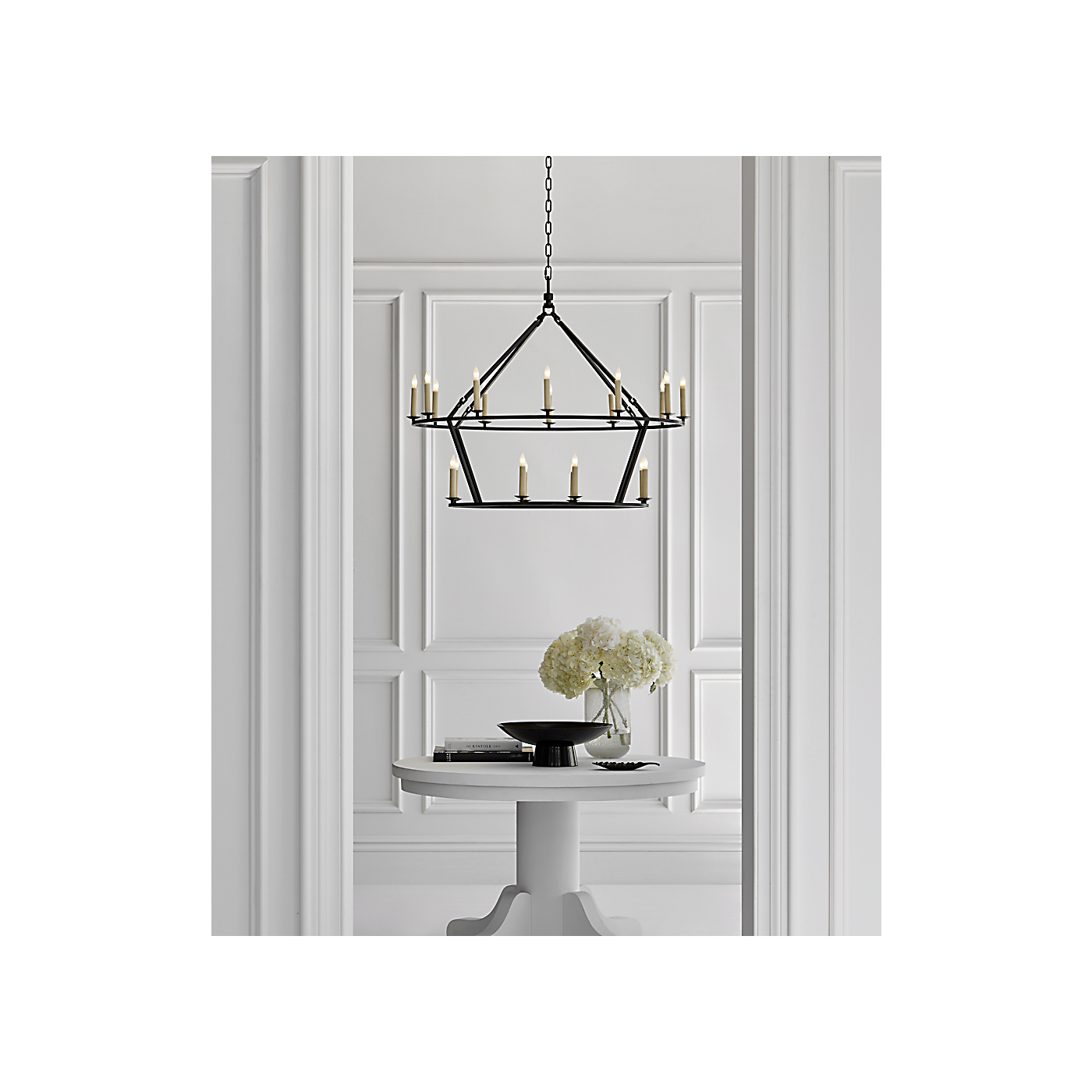 Darlana Large Two-Tiered Ring Chandelier