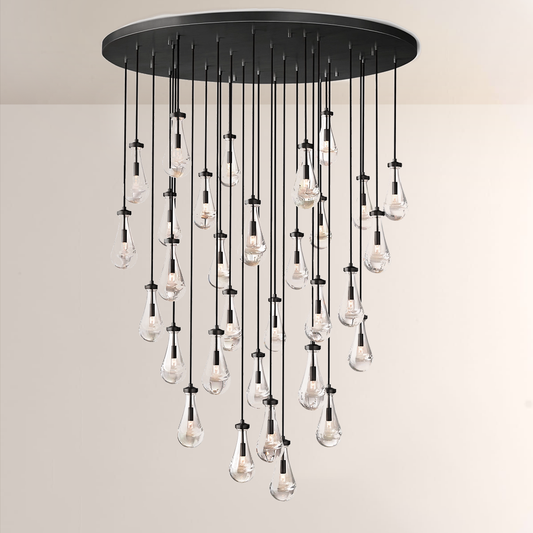 Raindrops Round Chandelier 60"
