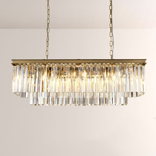 1920s Odem Rectangular Chandelier 40"