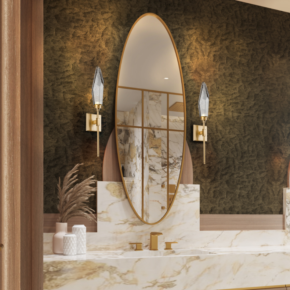 Rocast Crystal Wall Sconce