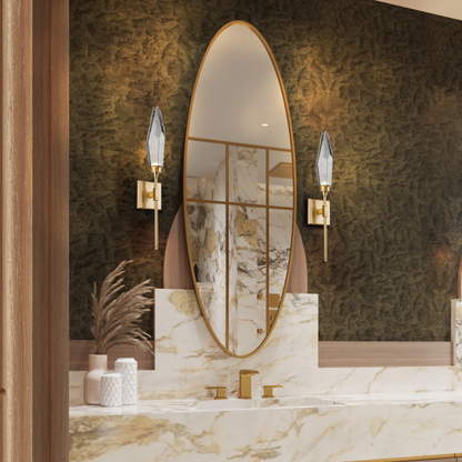 Rocast Crystal Wall Sconce