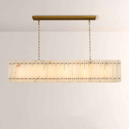 Aurelix Alabaster Linear Chandelier 54" 72"