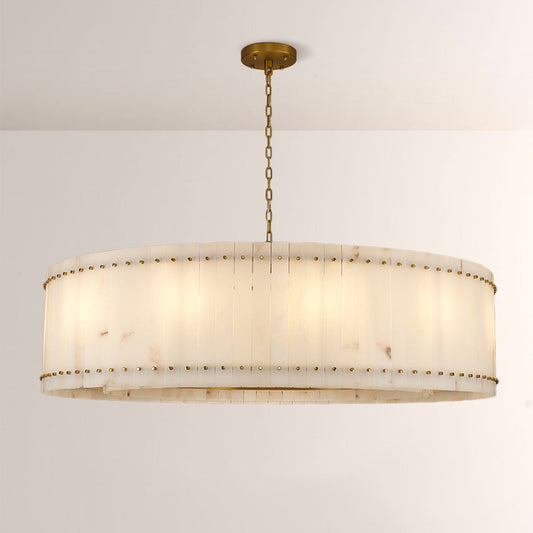 Aurelix Alabaster Round Chandelier