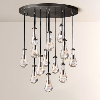 Raindrops Round Chandelier 36"
