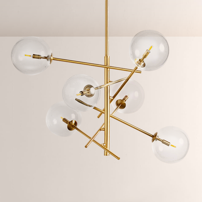 Modern Apolo Glass Ball Chandelier