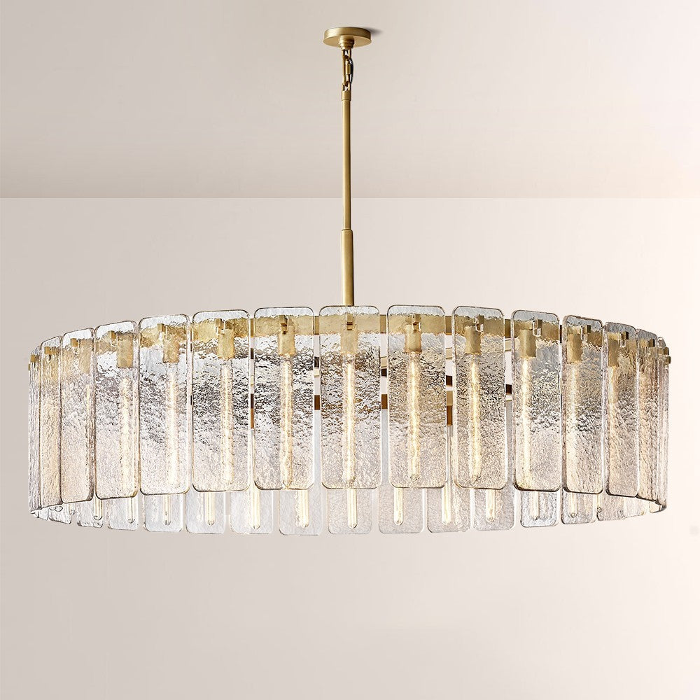 Belamet Glass Round Chandelier 60"D