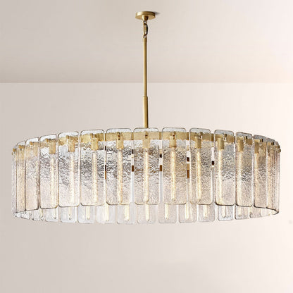 Belamet Glass Round Chandelier 60"D