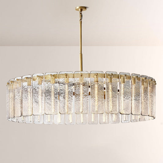 Belamet Glass Round Chandelier 60"D
