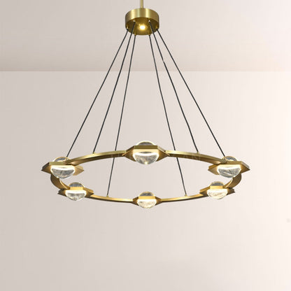 Planet Round Chandelier 36"