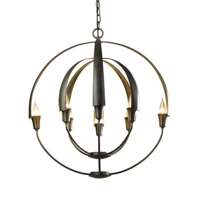 Double Cirque Chandelier 8-Light in Dark Smoke