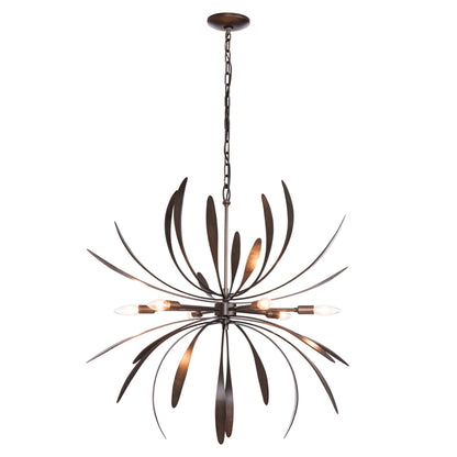 Dahlia Chandelier 6-Light in Dark Smoke
