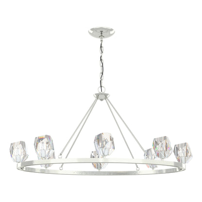 Gatsby 8-Light Chandelier 8-Light Crystal in Sterling