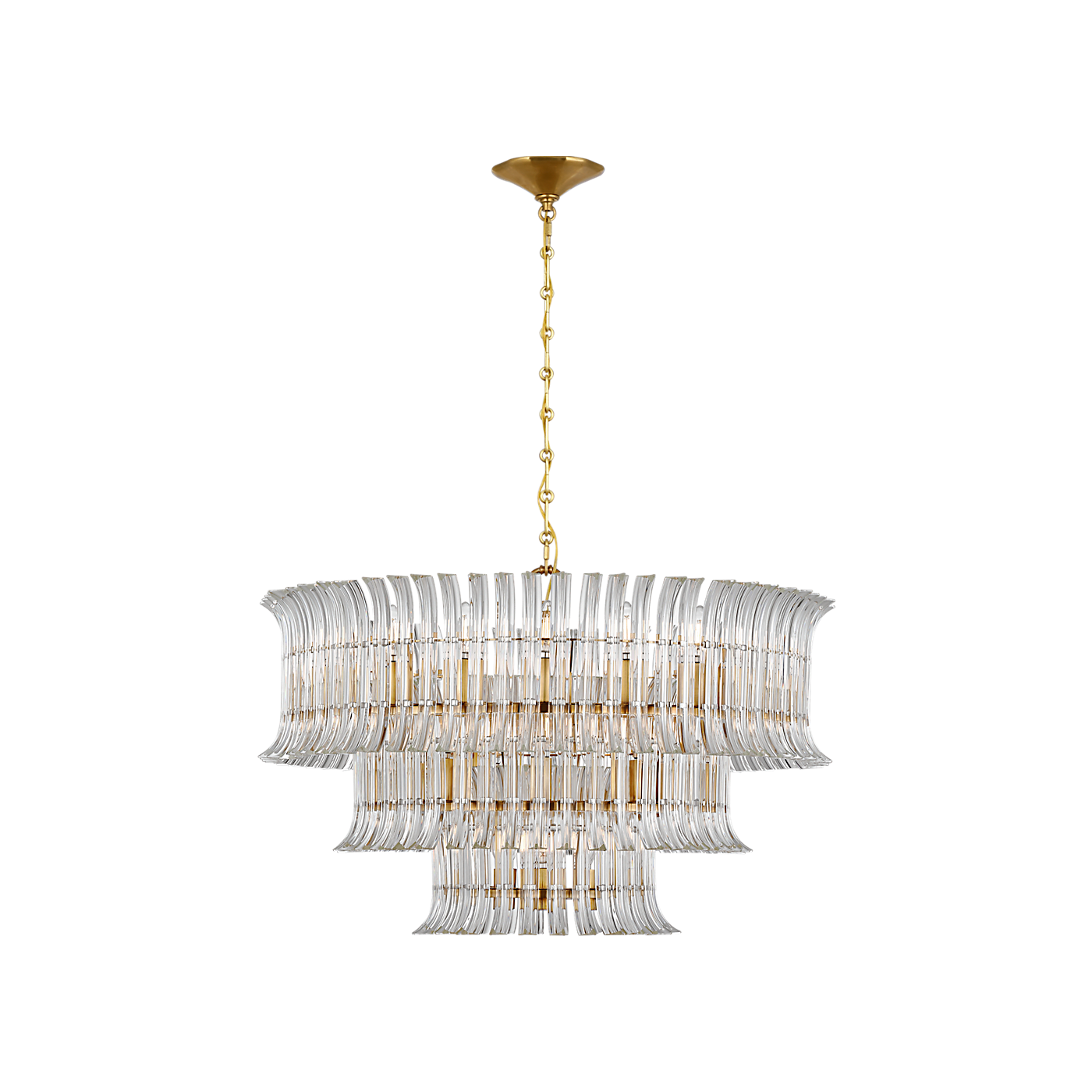 Rhine 34" Three Tier Chandelier